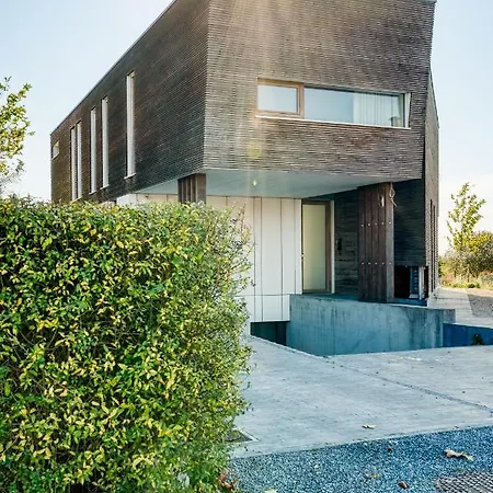 Hout - Architectenwoning Met Grote Panorama Tuin - Design Hot Tub Optioneel *